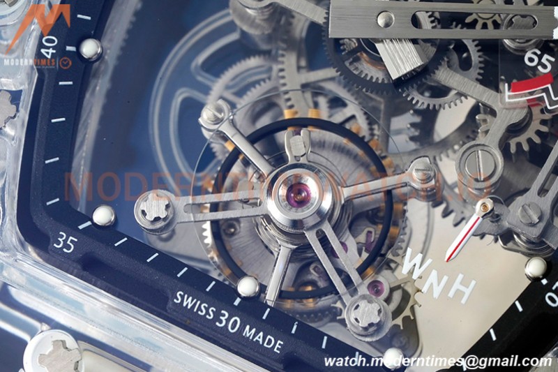 Richard Mille - RM056-01 Tourbillon Sapphire RU Transparent Black Skeleton RMF Tourb