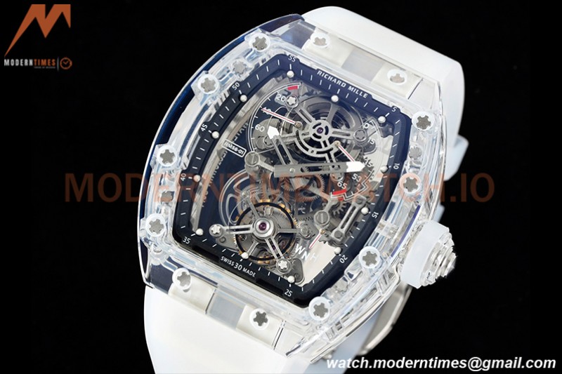 Richard Mille - RM056-01 Tourbillon Sapphire RU Transparent Black Skeleton RMF Tourb