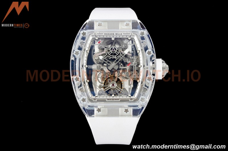 Richard Mille - RM056-01 Tourbillon Sapphire RU Transparent White Skeleton RMF Tourb
