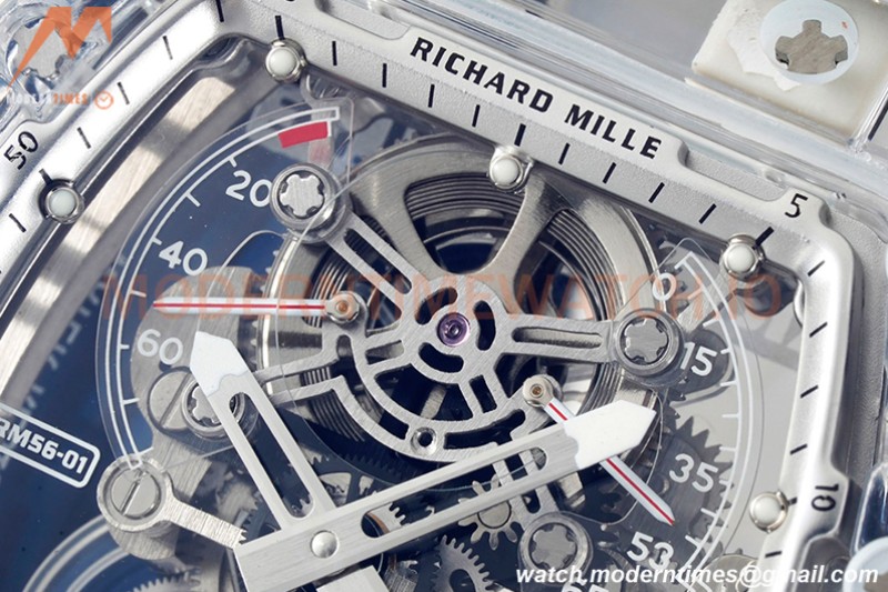 Richard Mille - RM056-01 Tourbillon Sapphire RU Transparent White Skeleton RMF Tourb