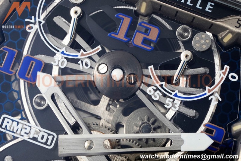 Richard Mille - RM021-01 Tourbillon CF/RU Black Skeleton RMF Tourb
