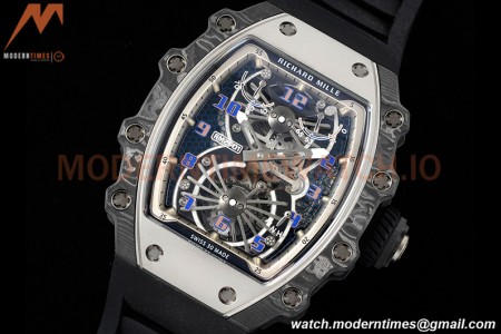 Richard Mille - RM021-01 Tourbillon CF/RU Black Skeleton RMF Tourb
