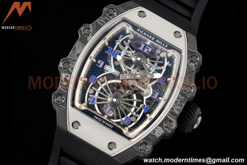 Richard Mille - RM021-01 Tourbillon CF/RU Black Skeleton RMF Tourb