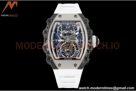 Richard Mille - RM021-01 Tourbillon CF/RU/Wht Black Skeleton RMF Tourb