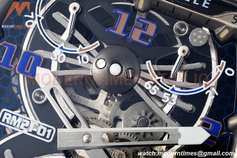 Richard Mille - RM021-01 Tourbillon CF/RU/Wht Black Skeleton RMF Tourb
