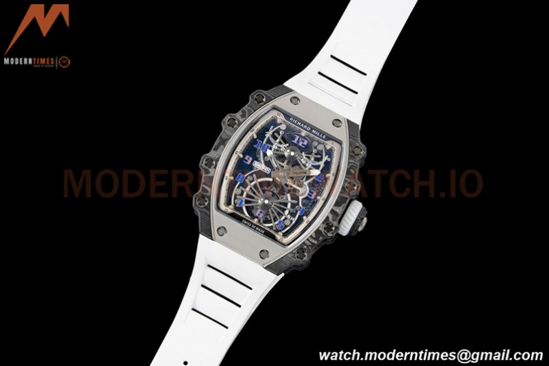 Richard Mille - RM021-01 Tourbillon CF/RU/Wht Black Skeleton RMF Tourb