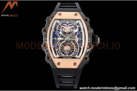 Richard Mille - RM021-01 Tourbillon CF/RU/RG Black Skeleton RMF Tourb
