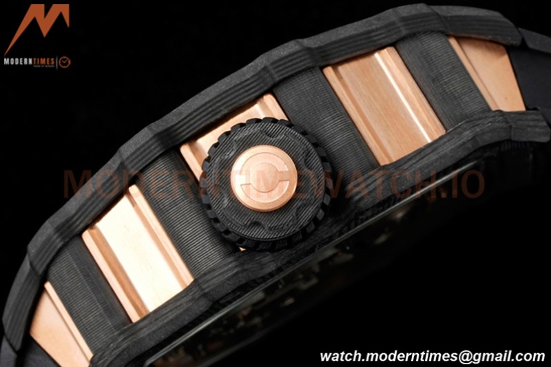 Richard Mille - RM021-01 Tourbillon CF/RU/RG Black Skeleton RMF Tourb