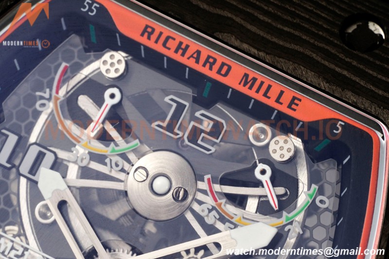 Richard Mille - RM021-02 Tourbillon CF/RU Green Black Skeleton RMF Tourb
