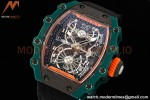 Richard Mille - RM021-02 Tourbillon CF/NY Green Black Skeleton RMF Tourb