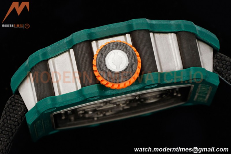 Richard Mille - RM021-02 Tourbillon CF/NY Green Black Skeleton RMF Tourb