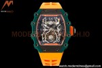 Richard Mille - RM021-02 Tourbillon CF/RU Green Orange Skeleton RMF Tourb