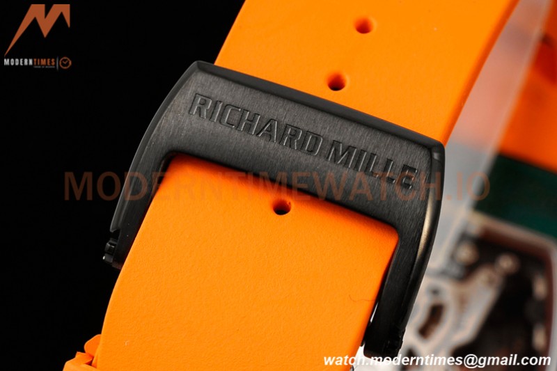 Richard Mille - RM021-02 Tourbillon CF/RU Green Orange Skeleton RMF Tourb