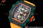Richard Mille - RM021-02 Tourbillon CF/NY Green Orange Skeleton RMF Tourb