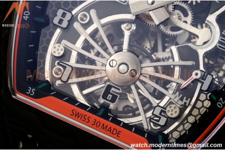 Richard Mille - RM021-02 Tourbillon CF/NY Green Orange Skeleton RMF Tourb