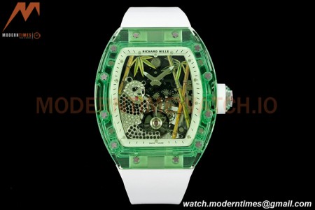Richard Mille - RM026-01 Tourbillon Crystal Green Transparent Skeleton White RMF Tourb