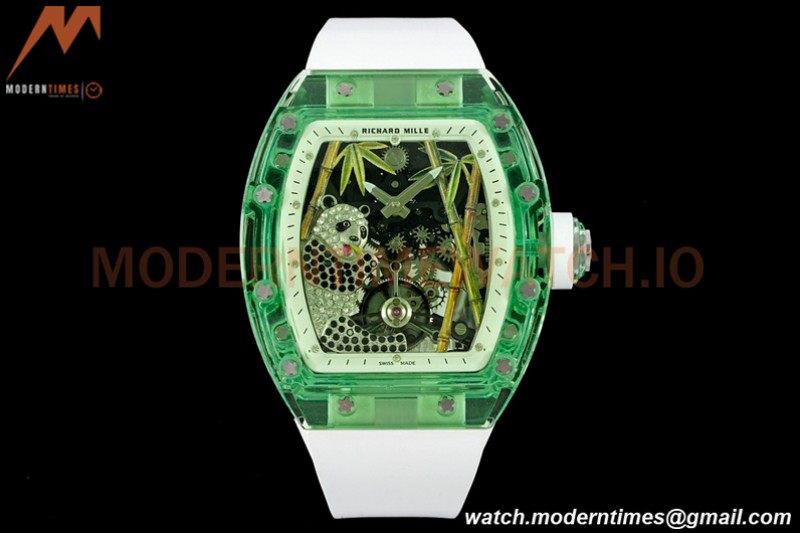 Richard Mille - RM026-01 Tourbillon Crystal Green Transparent Skeleton White RMF Tourb