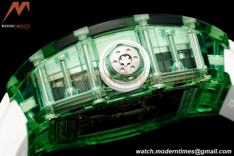 Richard Mille - RM026-01 Tourbillon Crystal Green Transparent Skeleton White RMF Tourb