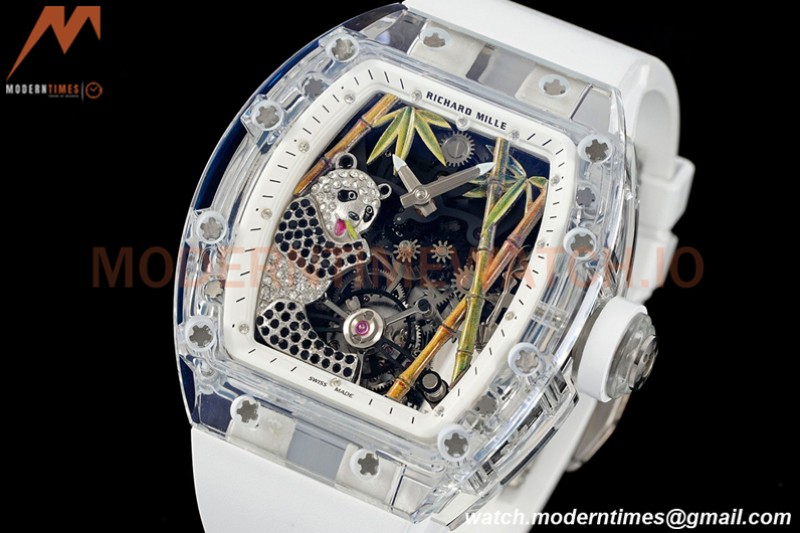Richard Mille - RM026-01 Tourbillon Crystal Transparent Skeleton White RMF Tourb