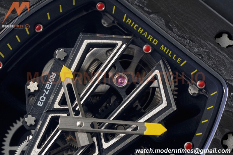 Richard Mille - RM027-03 Tourbillon Rafael Nadal NTPT/RU/Blk Skeleton RMF Tourb