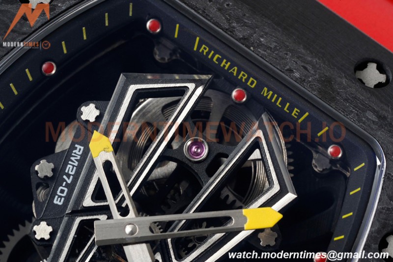 Richard Mille - RM027-03 Tourbillon Rafael Nadal NTPT/RU/Red Skeleton RMF Tourb