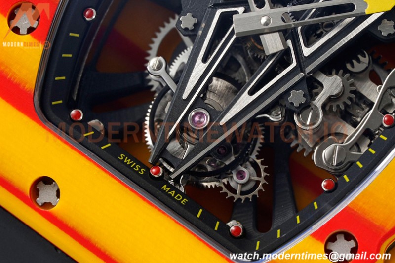 Richard Mille - RM027-03 Tourbillon Rafael Nadal NTPT/RU/Yelw Skeleton RMF Tourb