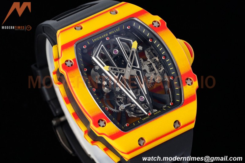 Richard Mille - RM027-03 Tourbillon Rafael Nadal NTPT/RU/Yelw Skeleton RMF Tourb