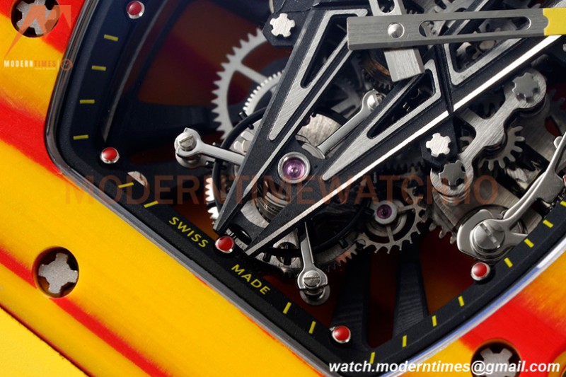 Richard Mille - RM027-03 Tourbillon Rafael Nadal NTPT/RU Skeleton Yellow RMF Tourb