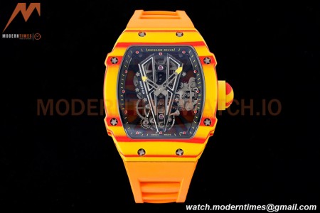 Richard Mille - RM027-03 Tourbillon Rafael Nadal NTPT/RU/Yelw Skeleton Orange RMF Tourb