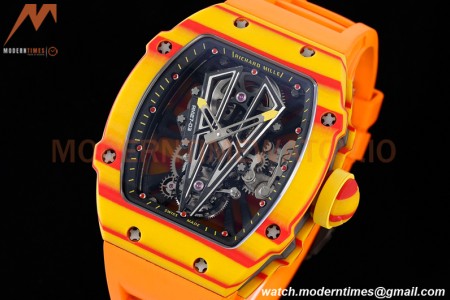 Richard Mille - RM027-03 Tourbillon Rafael Nadal NTPT/RU/Yelw Skeleton Orange RMF Tourb