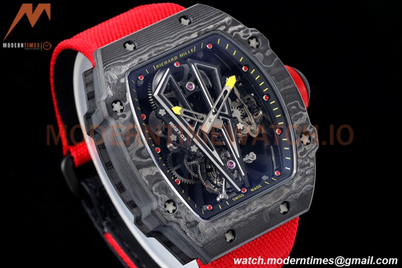 Richard Mille - RM027-03 Tourbillon Rafael Nadal NTPT/NY/Red Skeleton RMF Tourb