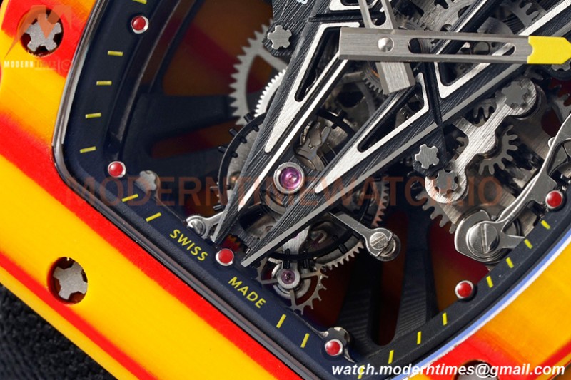 Richard Mille - RM027-03 Tourbillon Rafael Nadal NTPT/NY/Yelw Skeleton RMF Tourb
