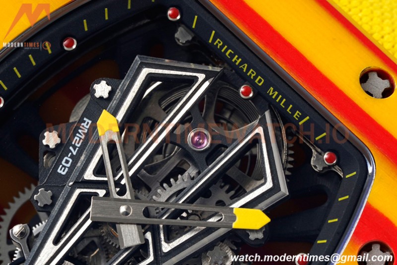 Richard Mille - RM027-03 Tourbillon Rafael Nadal NTPT/NY Skeleton Yellow RMF Tourb