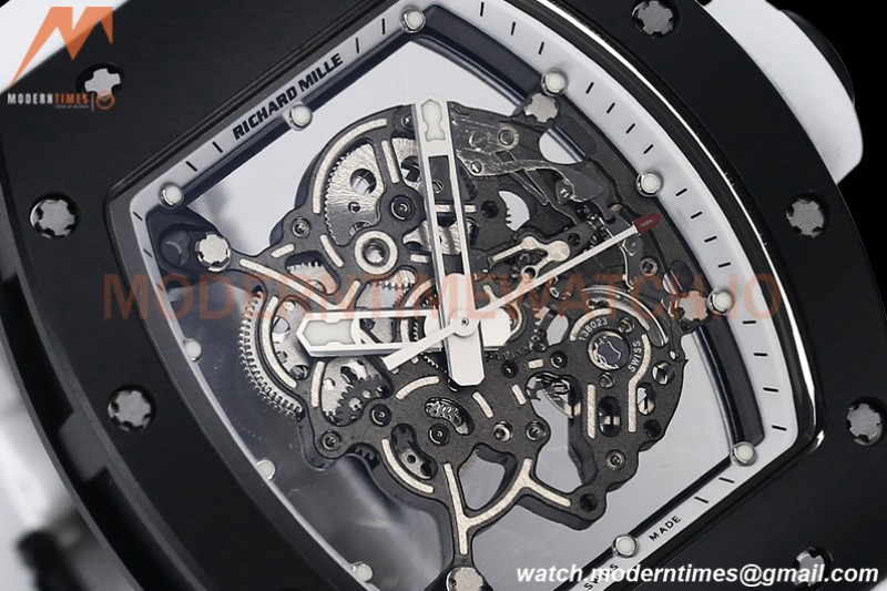 Richard Mille - RM055 Bubba Watson Black CER/RU White Skeleton BBRF RMUL2