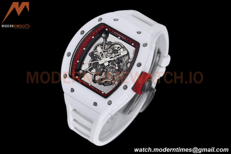 Richard Mille - RM055 Bubba Watson White CER/RU Red Skeleton BBRF RMUL2