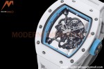 Richard Mille - RM055 Bubba Watson White CER/RU Blue Skeleton BBRF RMUL2