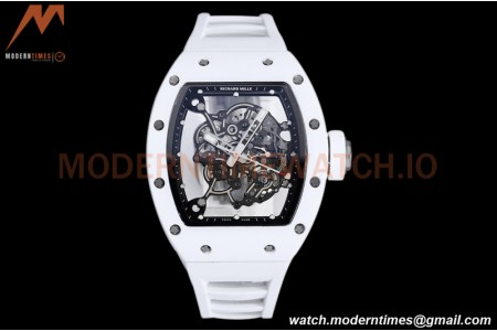 Richard Mille - RM055 Bubba Watson White CER/RU Wht/Blk Skeleton BBRF RMUL2
