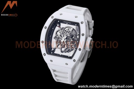 Richard Mille - RM055 Bubba Watson White CER/RU Wht/Blk Skeleton BBRF RMUL2