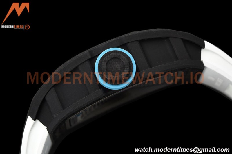 Richard Mille - RM055 Yas Marina Circuit White NTPT/RU Blue Rehaut Skeleton APSF V2 RMUL2