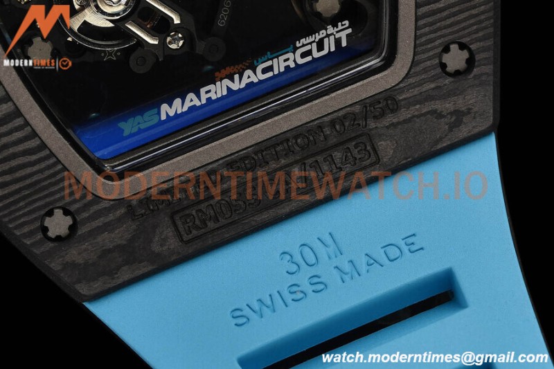 Richard Mille - RM055 Yas Marina Circuit Blue NTPT/RU Blue Rehaut Skeleton APSF V2 RMUL2