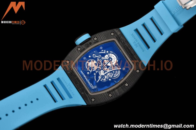 Richard Mille - RM055 Yas Marina Circuit Blue NTPT/RU Blue Rehaut Skeleton APSF V2 RMUL2
