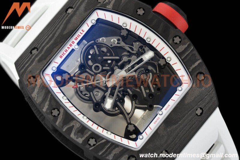 Richard Mille - RM055 Bubba Watson JPN Black NTPT/RU White Rehaut Skeleton APSF V2 RMUL2
