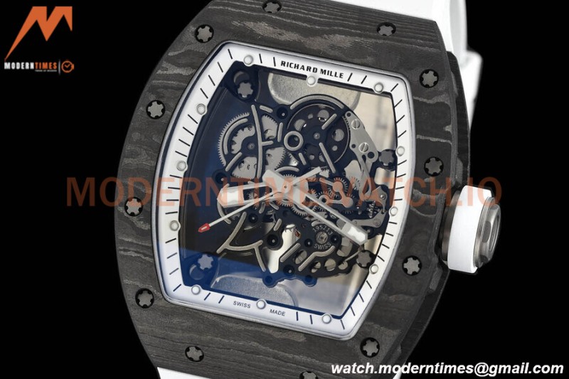 Richard Mille - RM055 Bubba Watson White NTPT/RU White Rehaut Skeleton APSF V2 RMUL2
