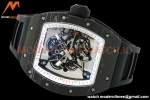 Richard Mille - RM055 Bubba Watson Black NTPT/RU Blk/Wht/Red Rehaut Skeleton ZF RMUL2