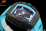 Richard Mille - RM055 Bubba Watson Black NTPT/RU Blk/Blue Rehaut Skeleton ZF RMUL2