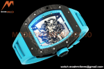 Richard Mille - RM055 Bubba Watson Black NTPT/RU Blk/Blue Rehaut Skeleton ZF RMUL2