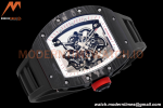 Richard Mille - RM055 Bubba Watson Black NTPT/RU Blk/Red/Wht Rehaut Skeleton ZF RMUL2