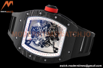 Richard Mille - RM055 Bubba Watson Black NTPT/RU Blk/Red/Wht Rehaut Skeleton ZF RMUL2