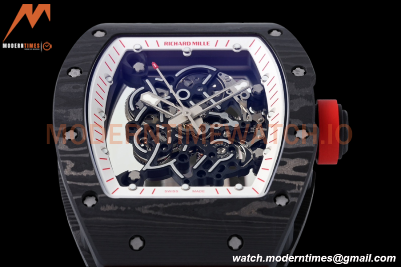 Richard Mille - RM055 Bubba Watson Black NTPT/RU Blk/Red/Wht Rehaut Skeleton ZF RMUL2