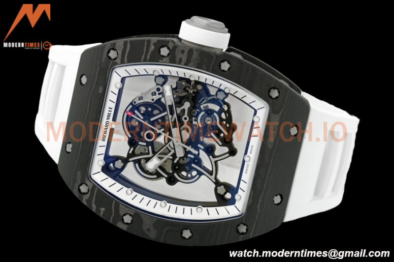 Richard Mille - RM055 Bubba Watson Black NTPT/RU Blk/White Rehaut Skeleton ZF RMUL2
